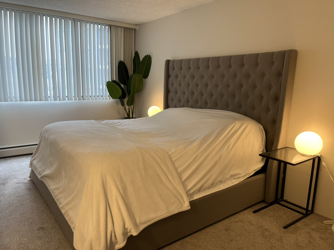 King Size Light Grey/Taupe Upholstered Bed Frame & Headboard - photo 3