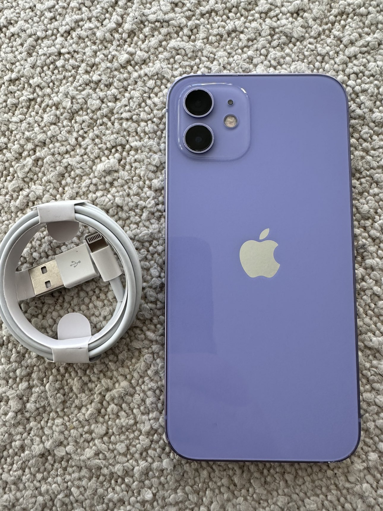 iPhone 12 Purple 128GB Dents and Scratched Screen - photo 2