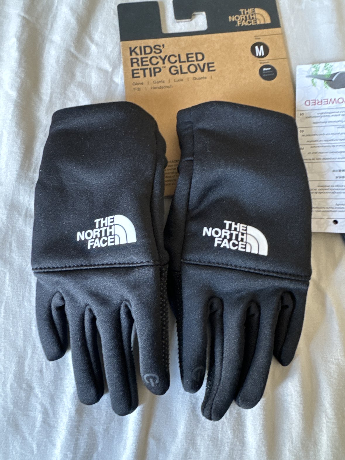 The North Face ETip Glove - Black - Kids Medium (NEW) - photo 3