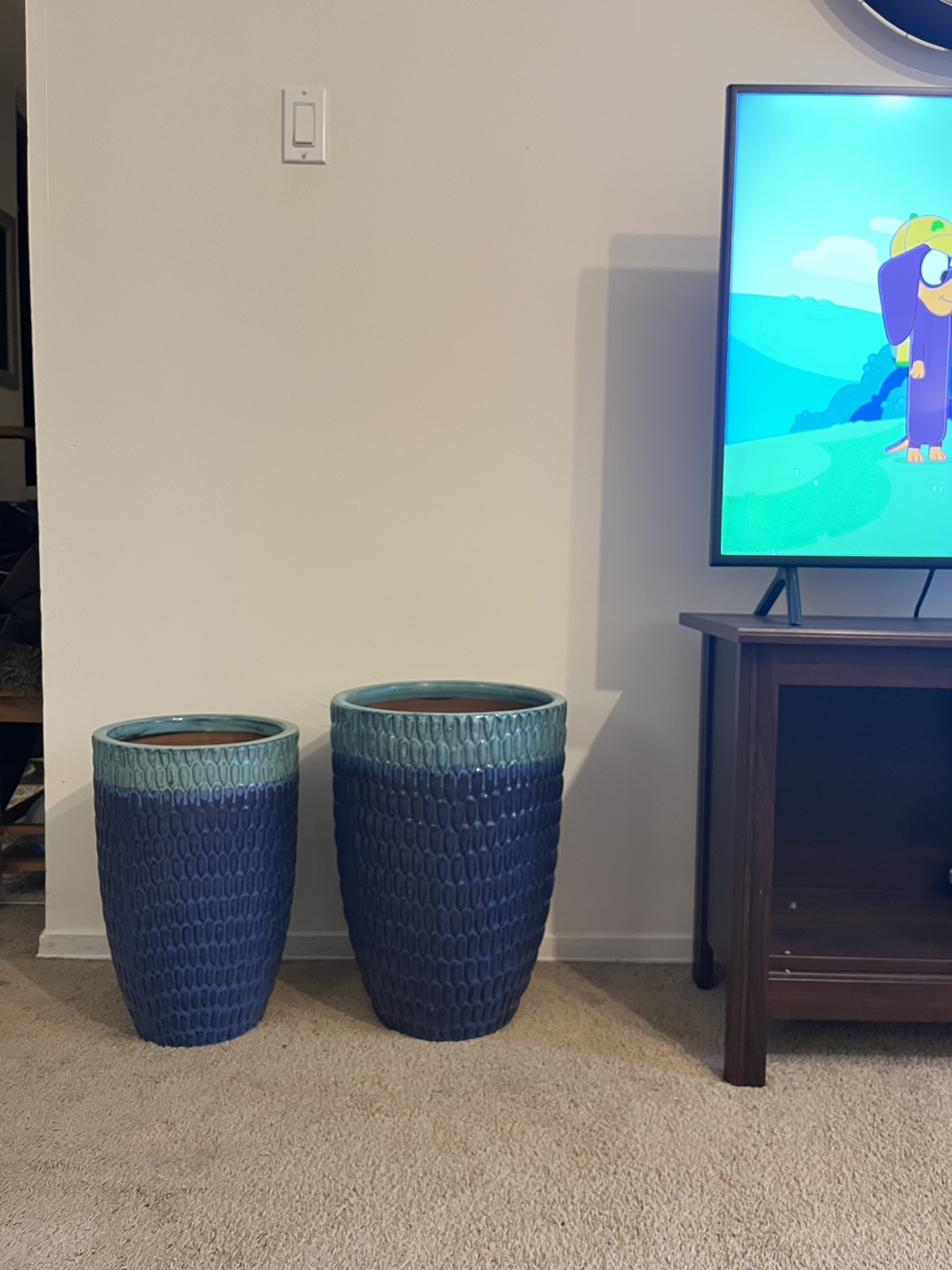 Ceramic tall plant/tree pots (indoor or outdoor) - photo 5