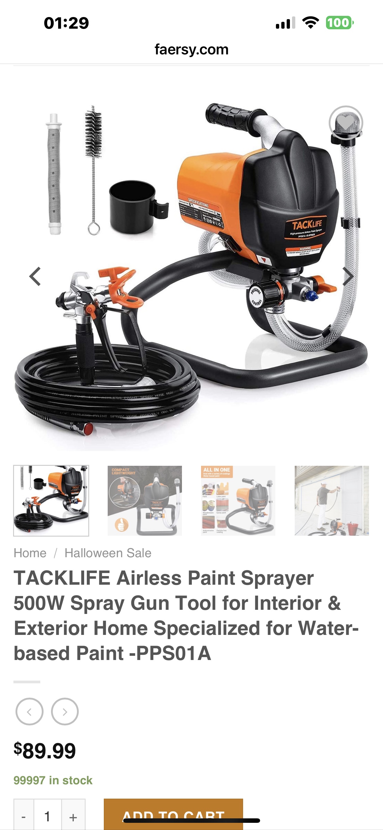 Airless Paint Sprayer 500W Spray Gun Tool - photo 3