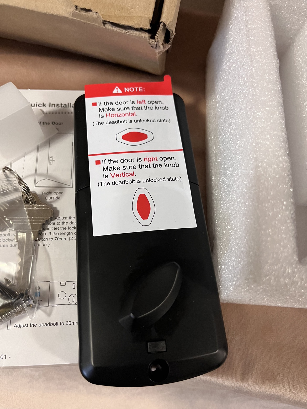 Keyless door lock image indicator(6)