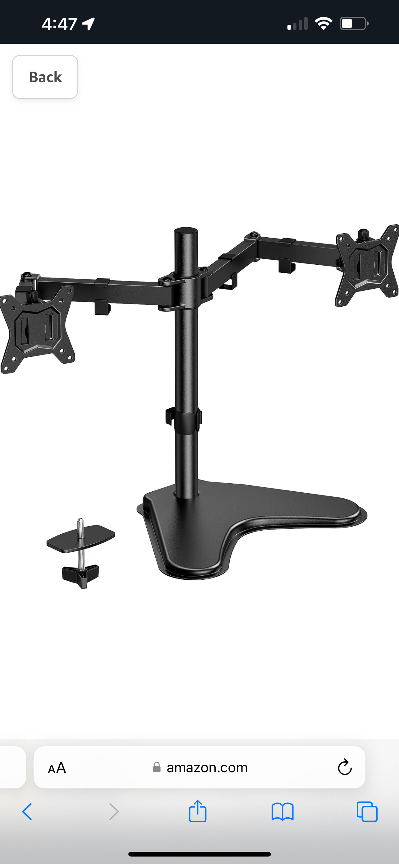 Two KOORUI Monitors & 1 HUANUO Dual Monitor Stand