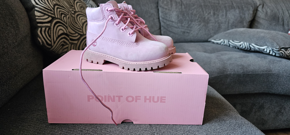 toddler Girl Timberland Pink Nubuck - size 8 - photo 2