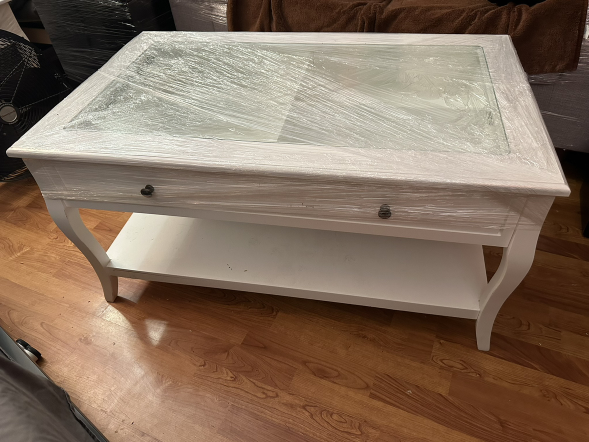 JYSK Glass top Coffee Table