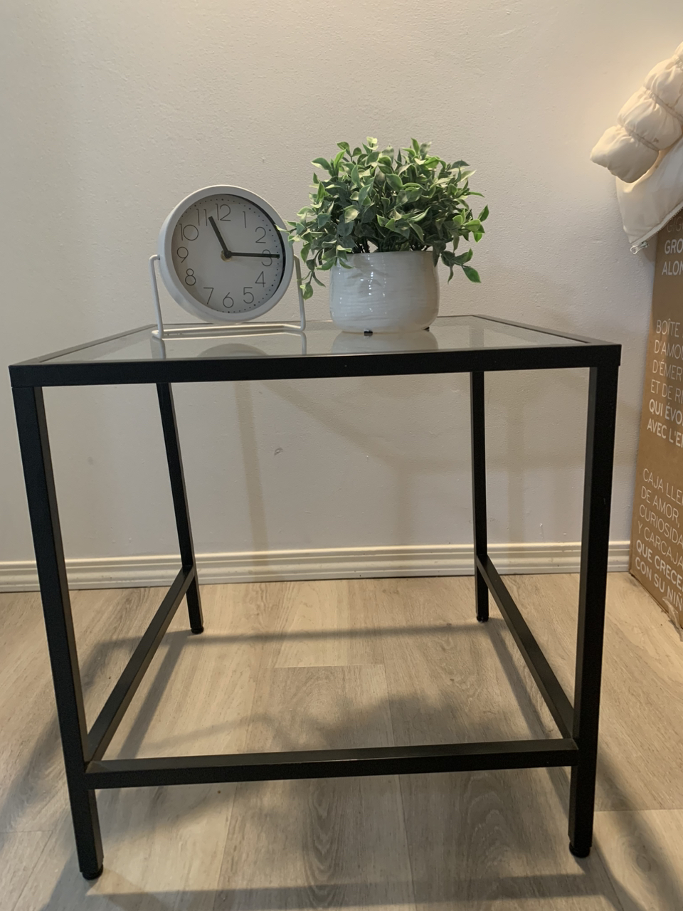 IKEA Side Table Glass Top - photo 2