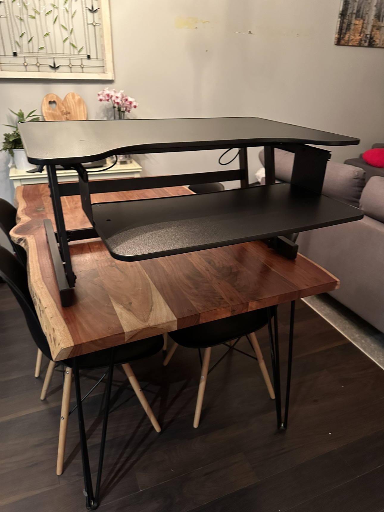 Small adjustable computer desk thumbnail