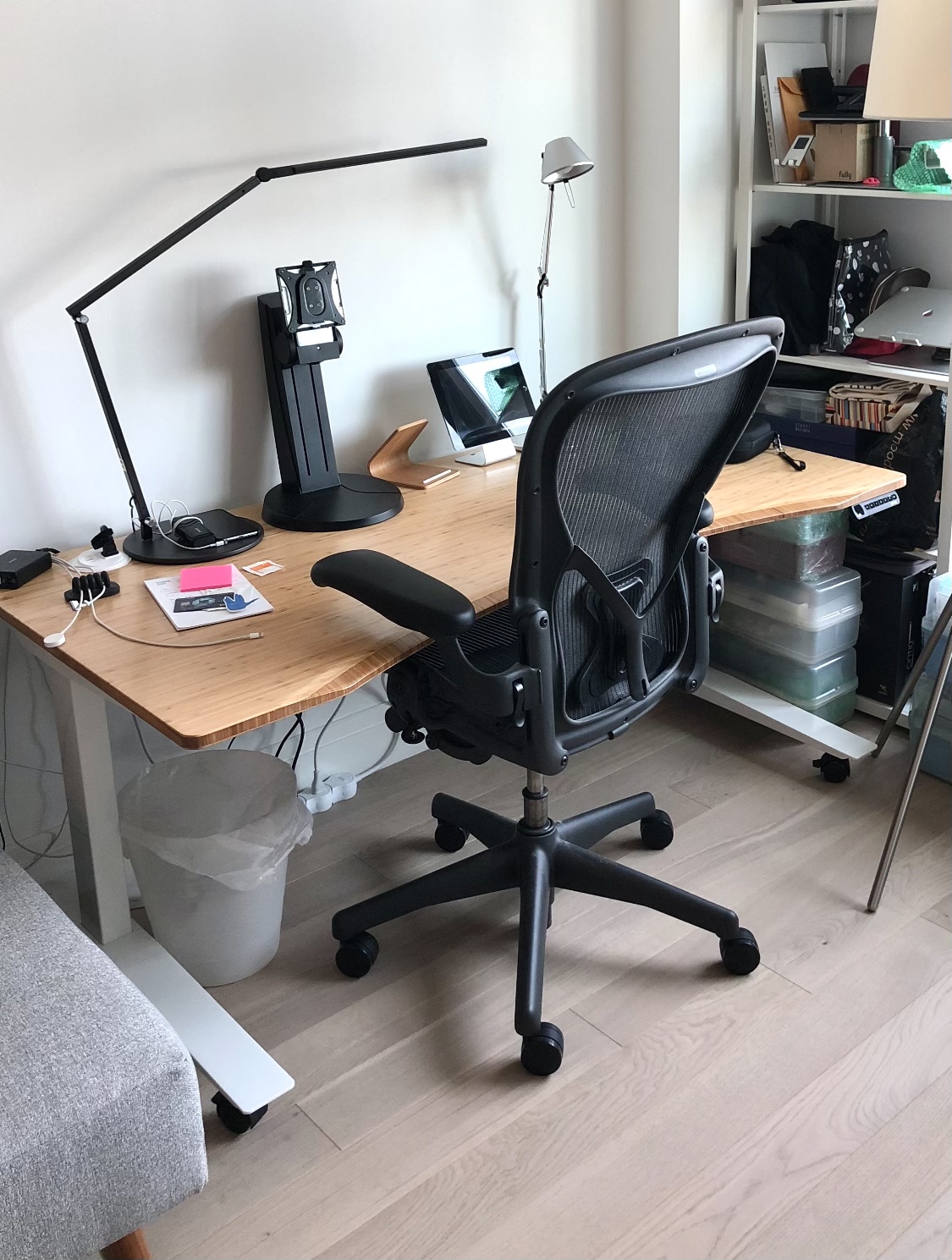 Javis Bamboo Standing Desk - 60x30” adjustable height (Used)