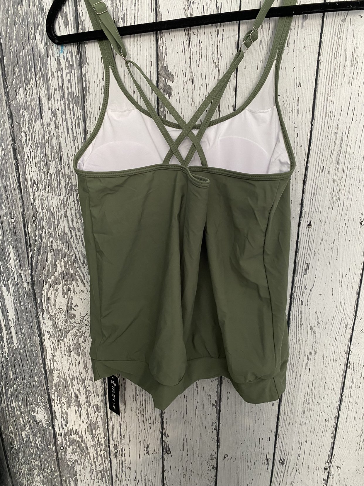NWT Modest Tankini Top Sage Green image indicator(2)