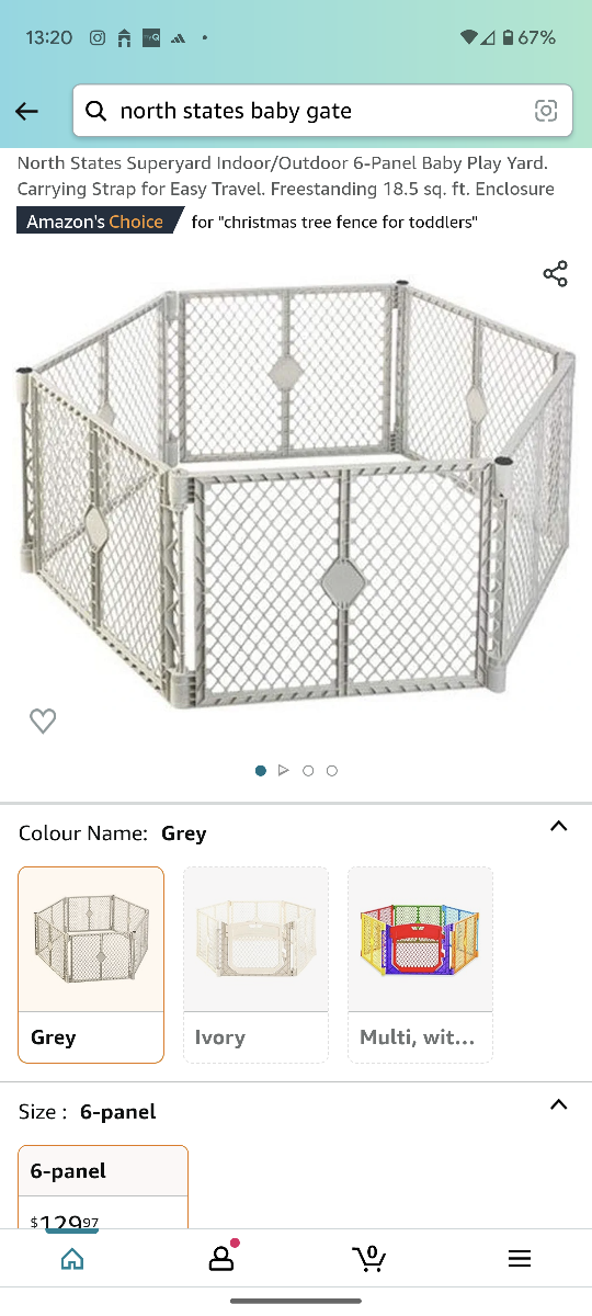 North States Superyard 6 Panel Enclosure thumbnail