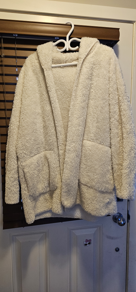 aeropostal teddy bear coat l/xl
