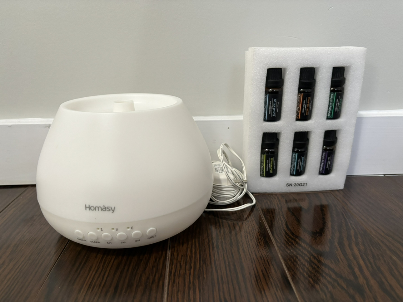 500ml Homasy Diffuser with Essential oils thumbnail