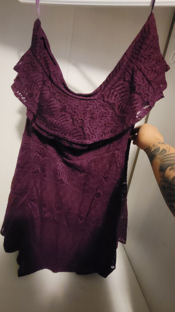 red wine colored dress - photo 3