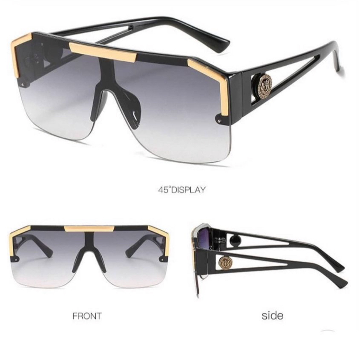 Unisex oversized sunglasses