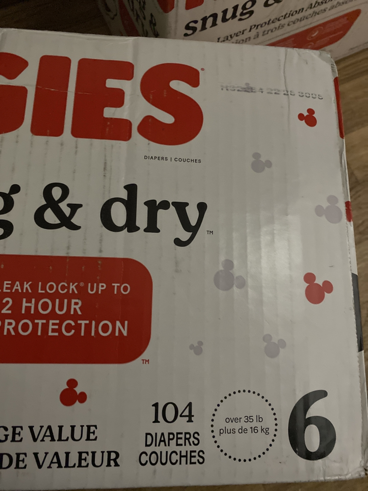 Huggies 6 (104 counts)