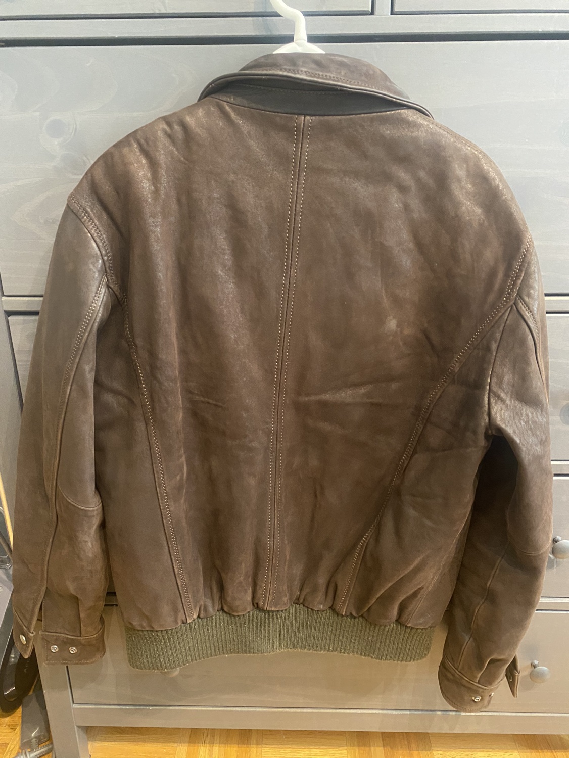 Men’s Brown Leather Jacket image indicator(2)