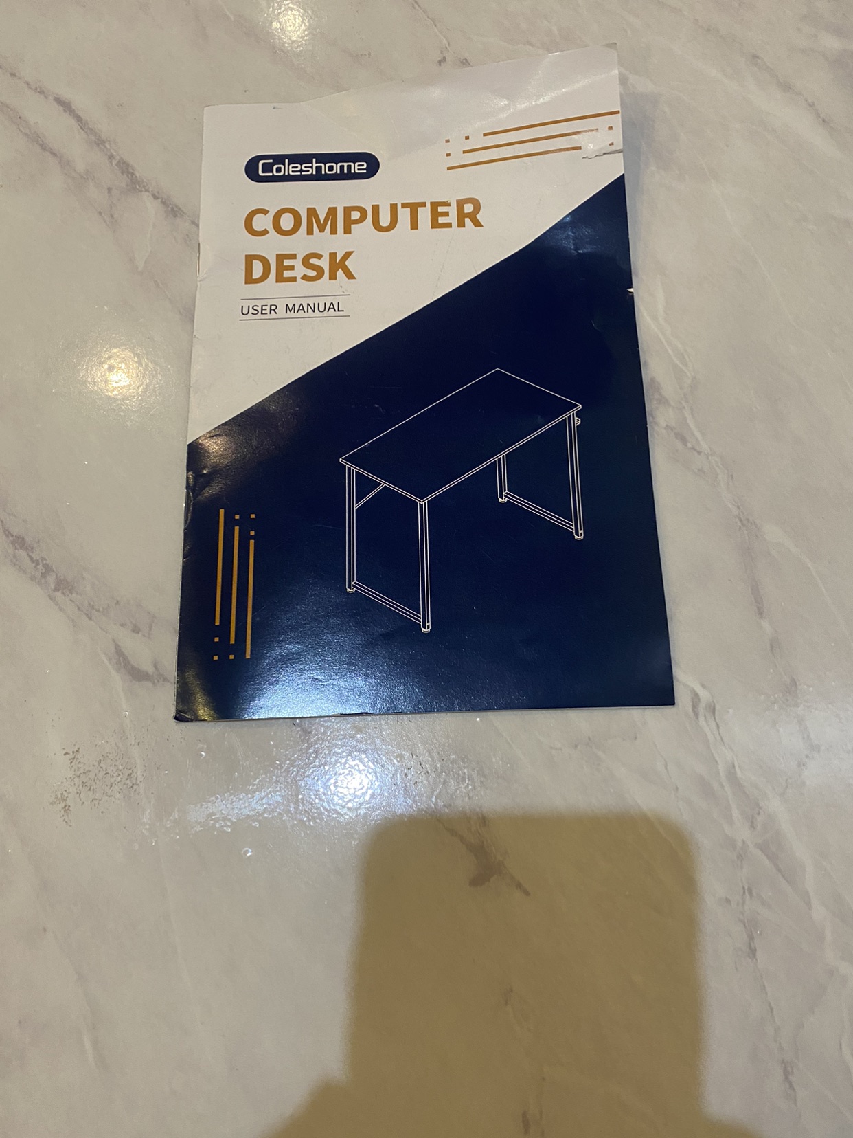 Coleshome 32 Inch Small Computer Desk image indicator(7)