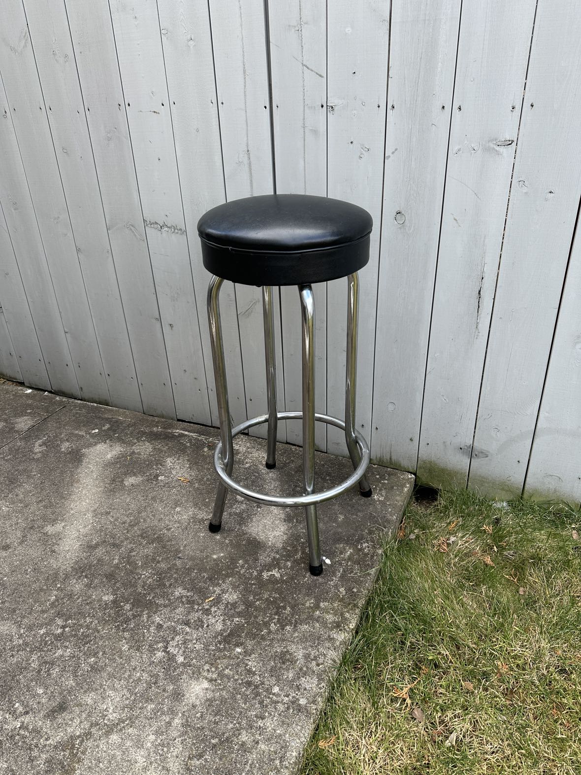 Black bar stool thumbnail