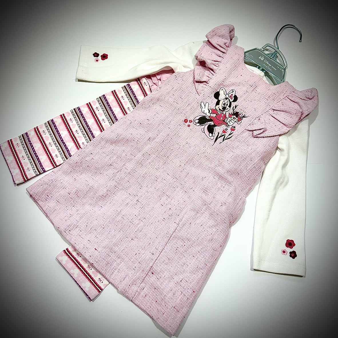 Disney Baby Girl Outfit & Mini Mouse Stuffy - photo 3