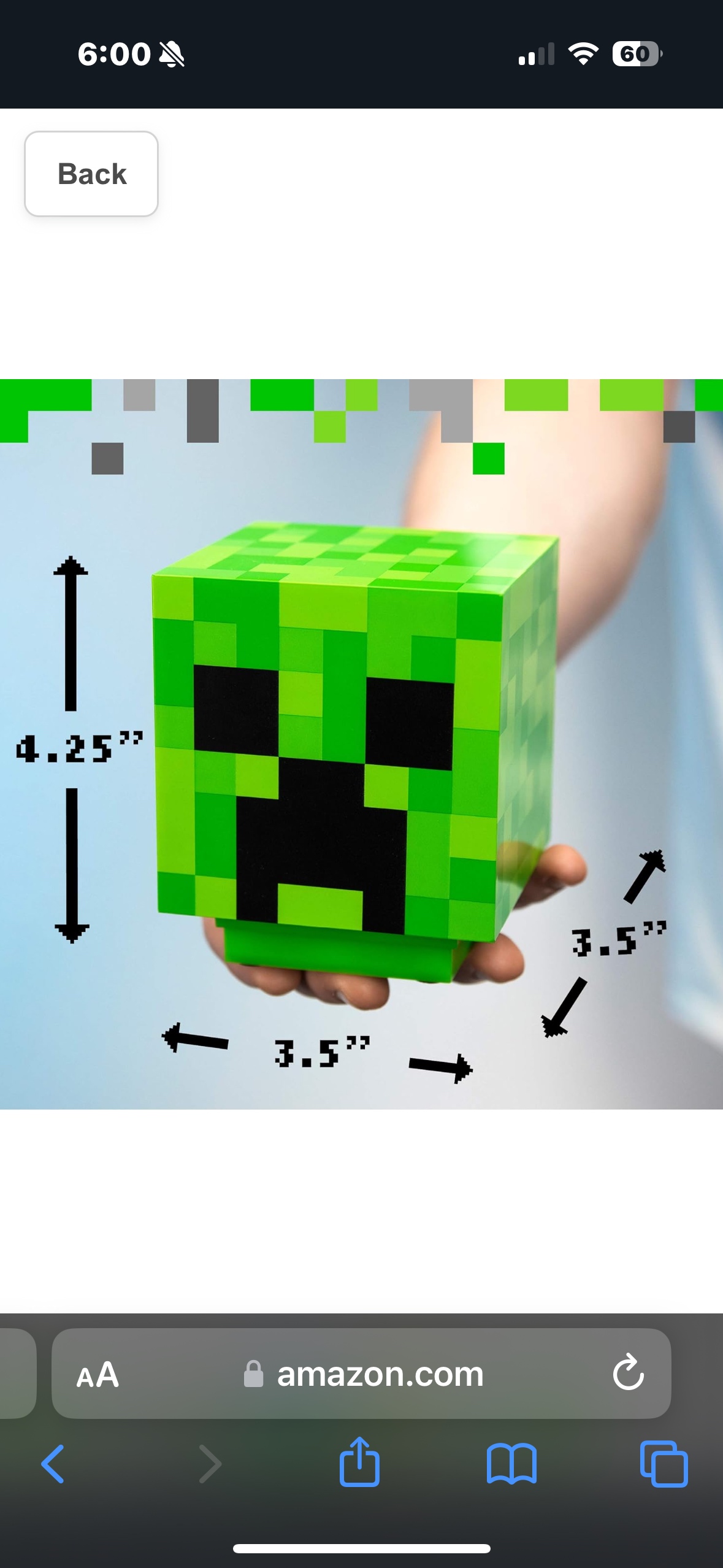 Minecraft Creeper light with sound - photo 4