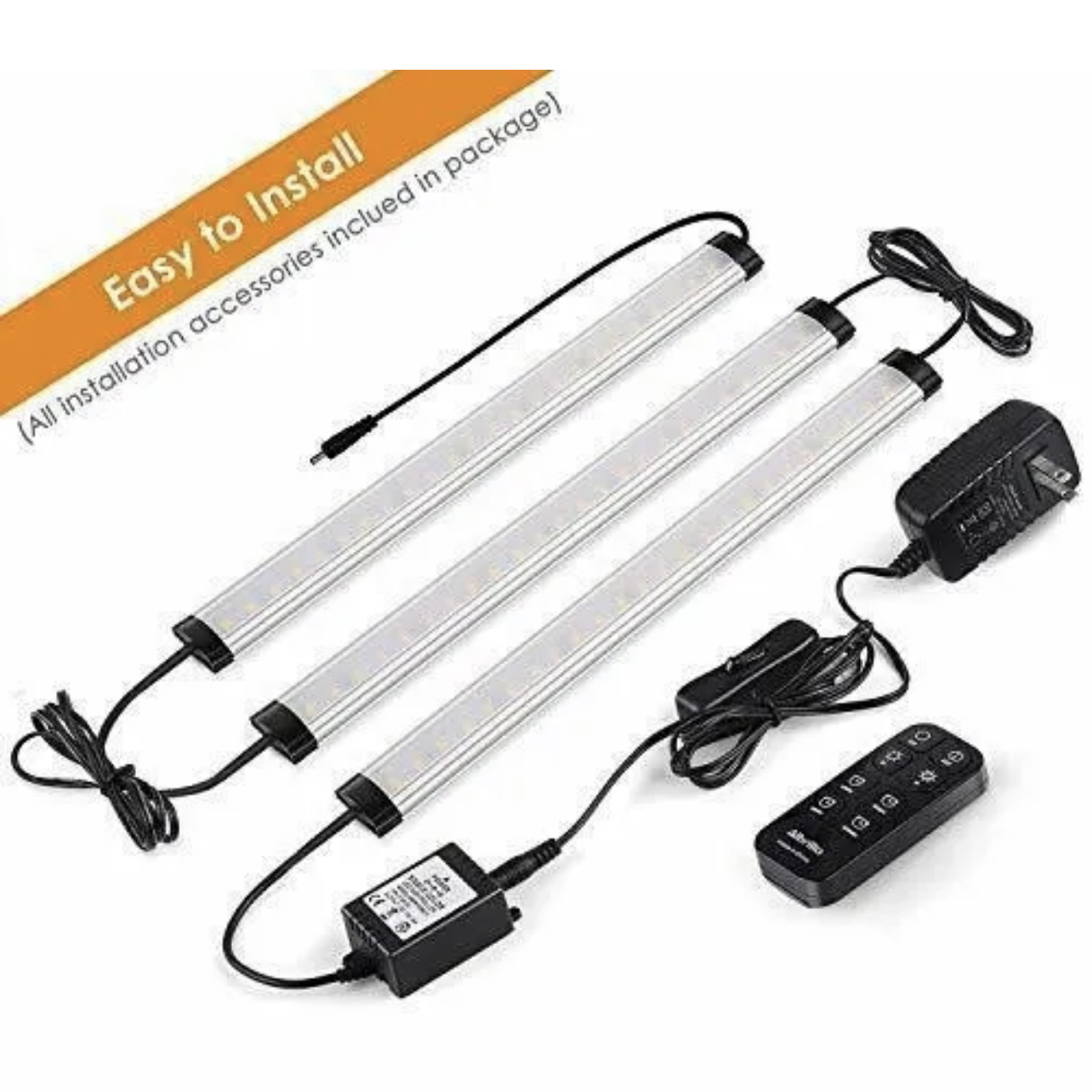 Dimmable Remote Control LED Under Cabinet Lighting 5000K,3PC - photo 5