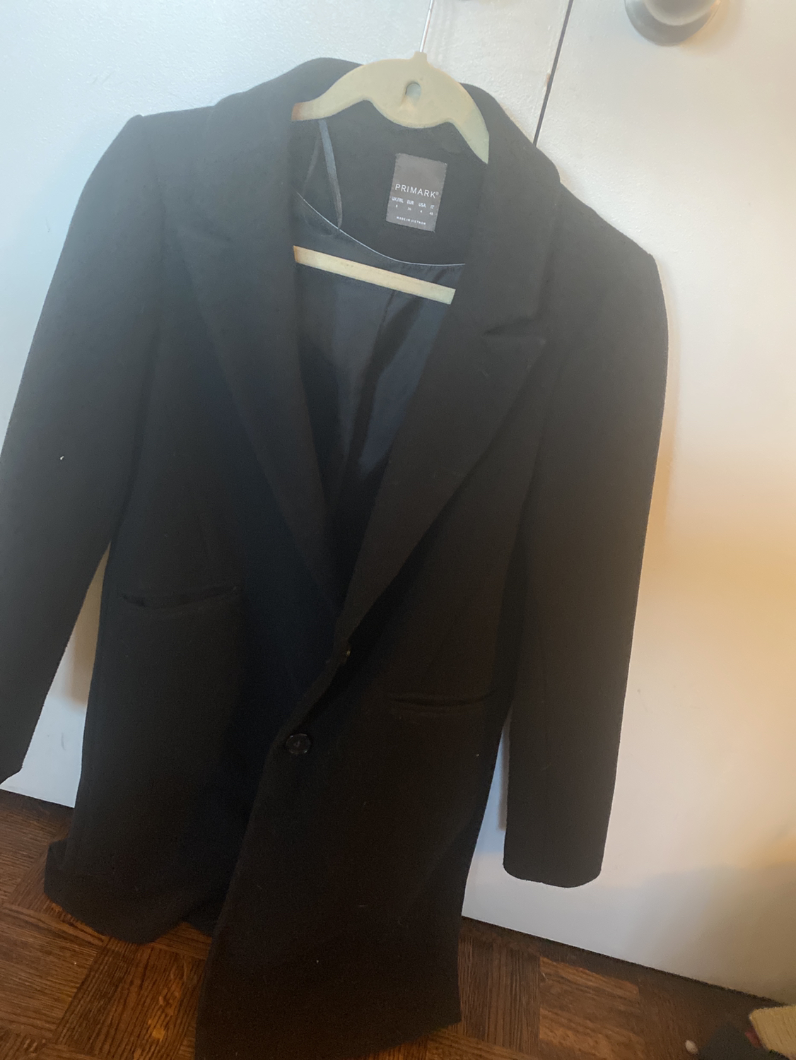 Pea coat from primark black size small never worn