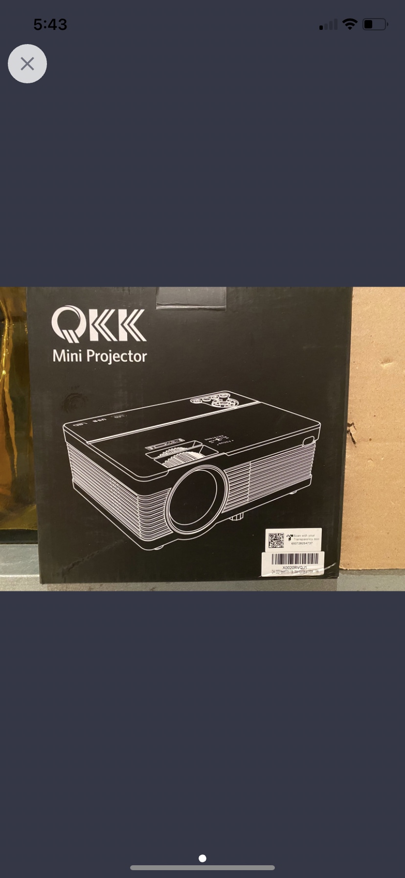 Movie projector and drop sheet for outdoors