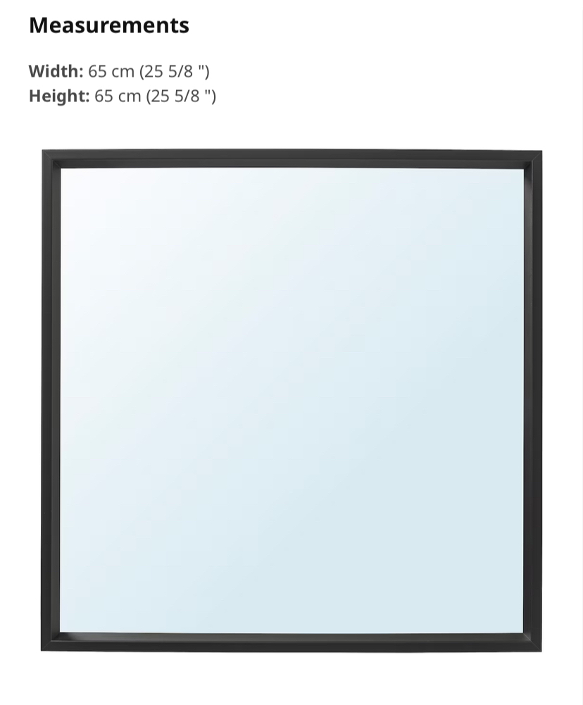 IKEA NISSEDAL Mirror Black - photo 5