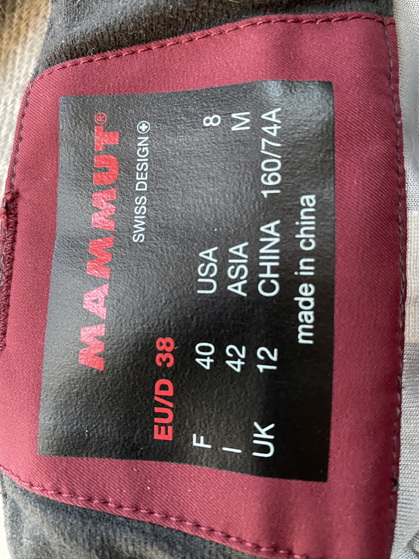 Mammut backcountry shell pants ladies 8