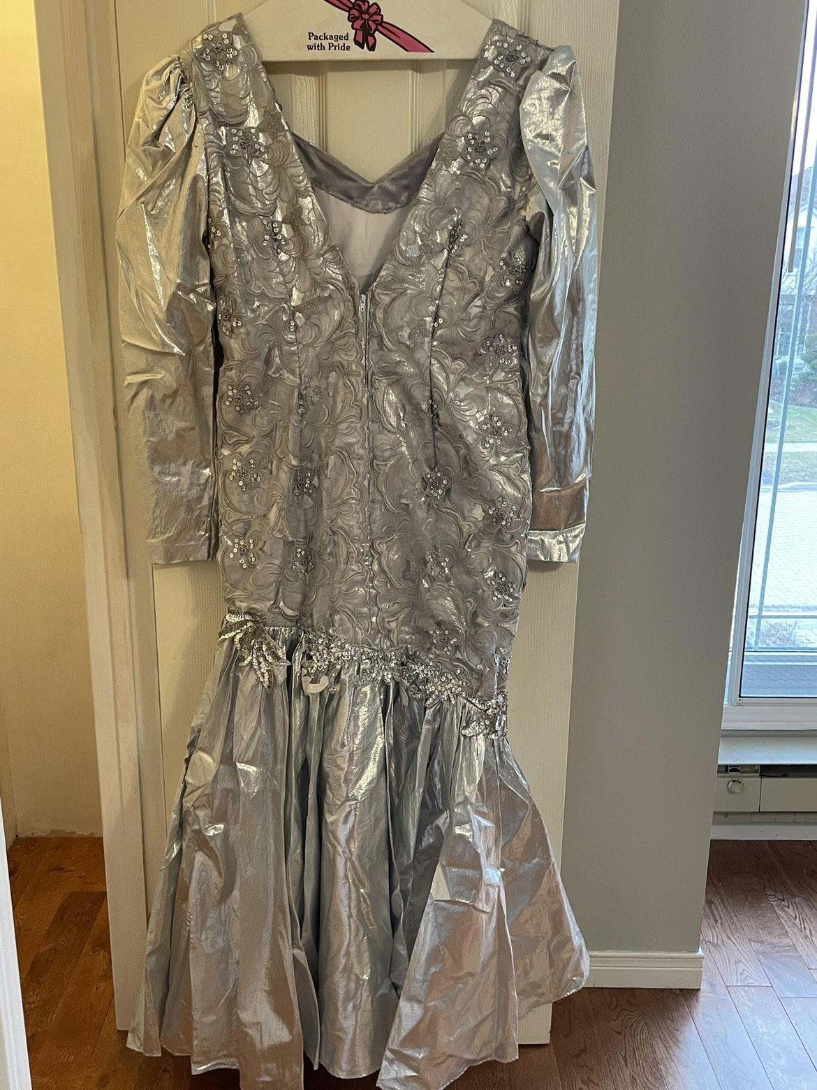 Silver Fancy Dress - size: L #freecycle - photo 2