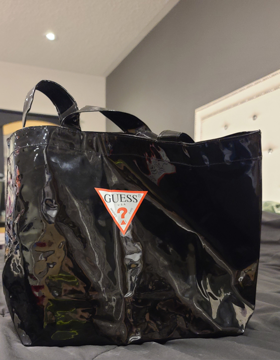 Guess Patent Vinyl Tote! thumbnail