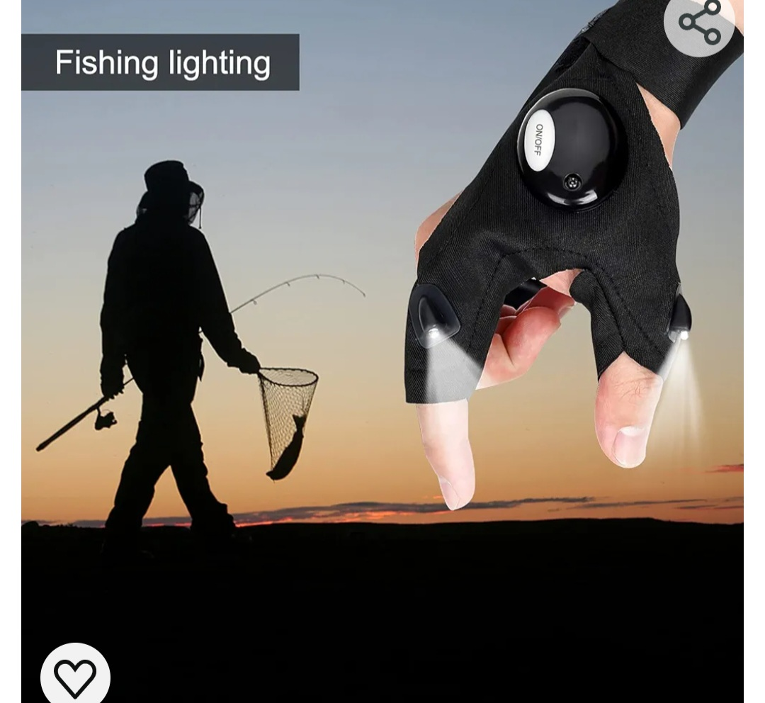 🏈 Brand New Flashlight Gloves Waterproof Hands-Free Light Gadget - photo 5