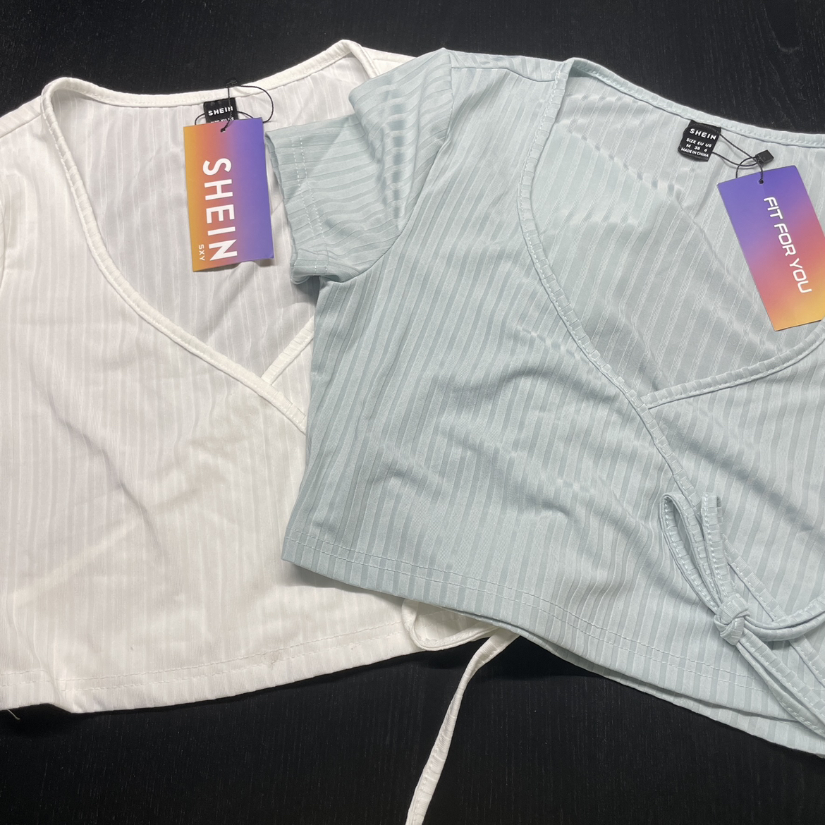 NEW 2 for $10 splice neck cropped tops image indicator(8)