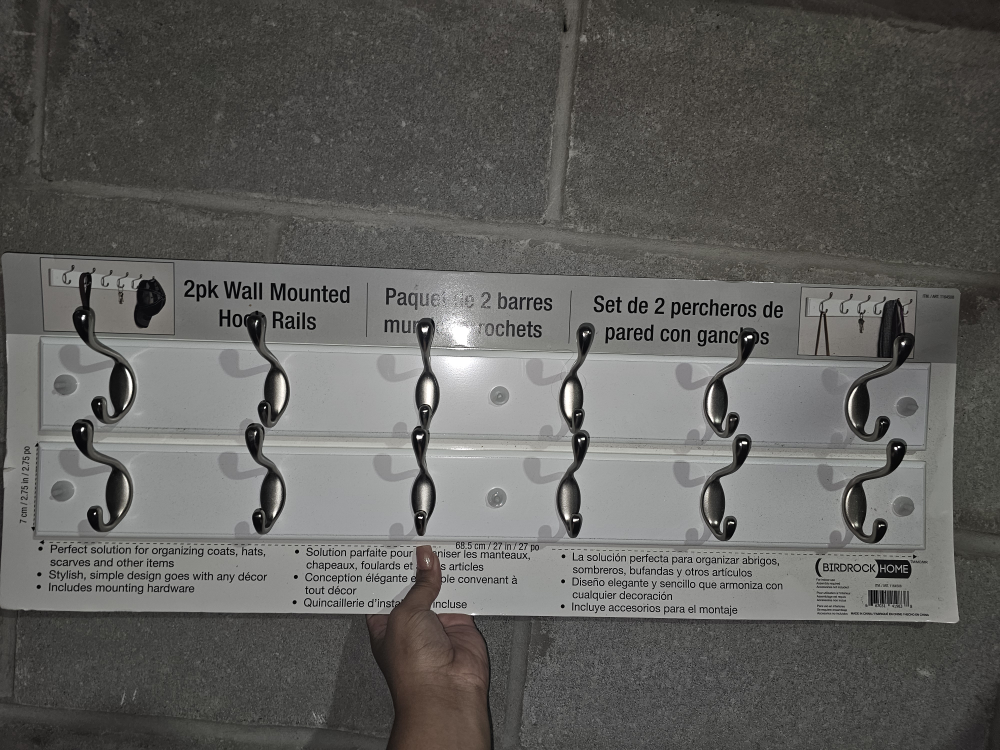 Wall mount hooks 2pk thumbnail