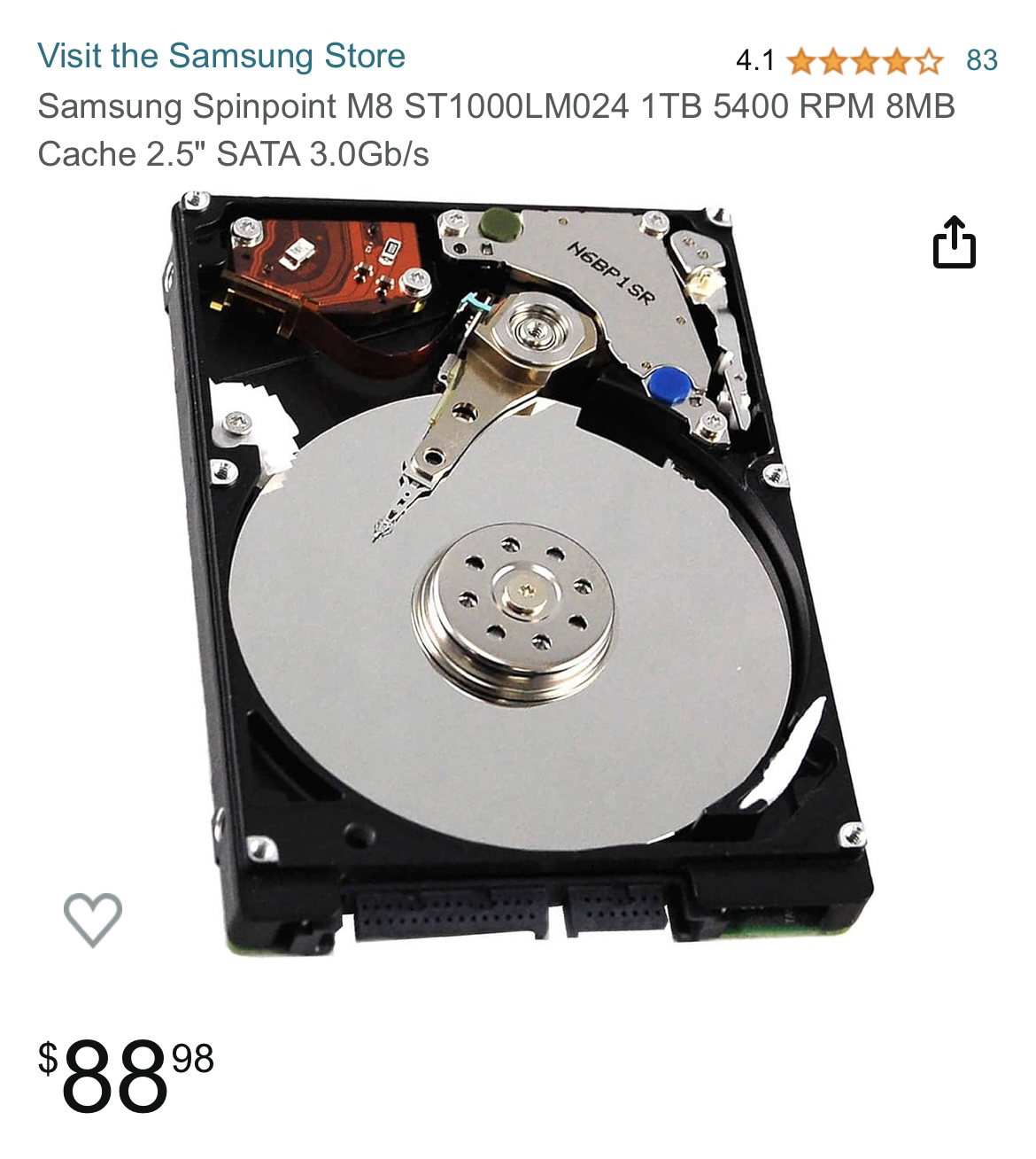 Samsung 1TB HDD 2.5” - photo 3