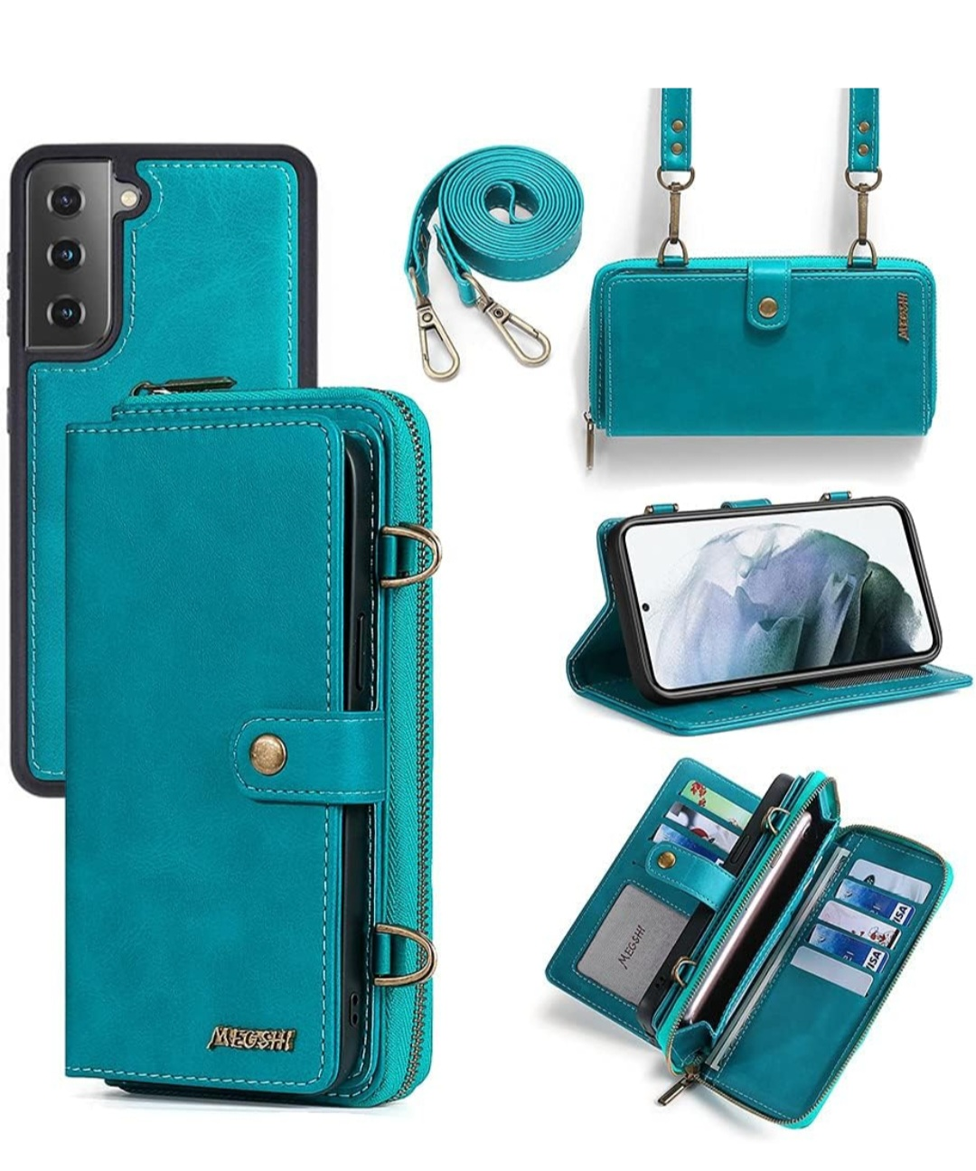 Phone Case Wallet S21 FE Crossbody Strap thumbnail