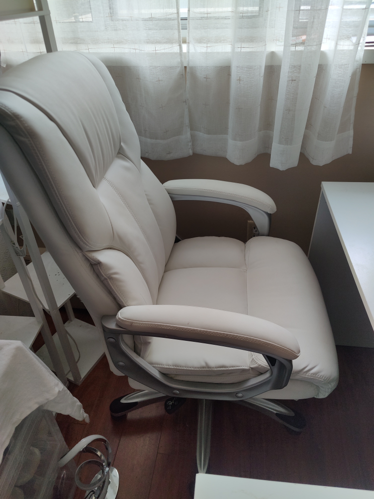 white office desk chair, ergonomic chair 🥕 - photo 2