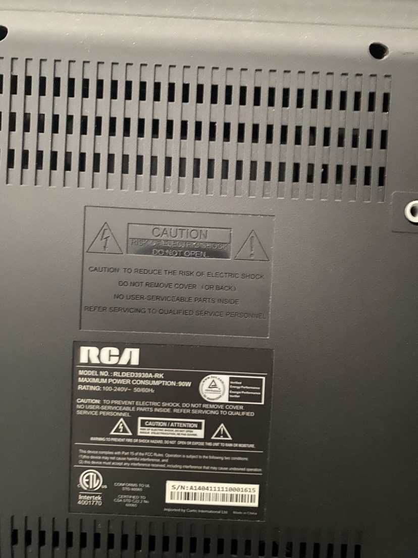 RCA - 39” LED TV - photo 3