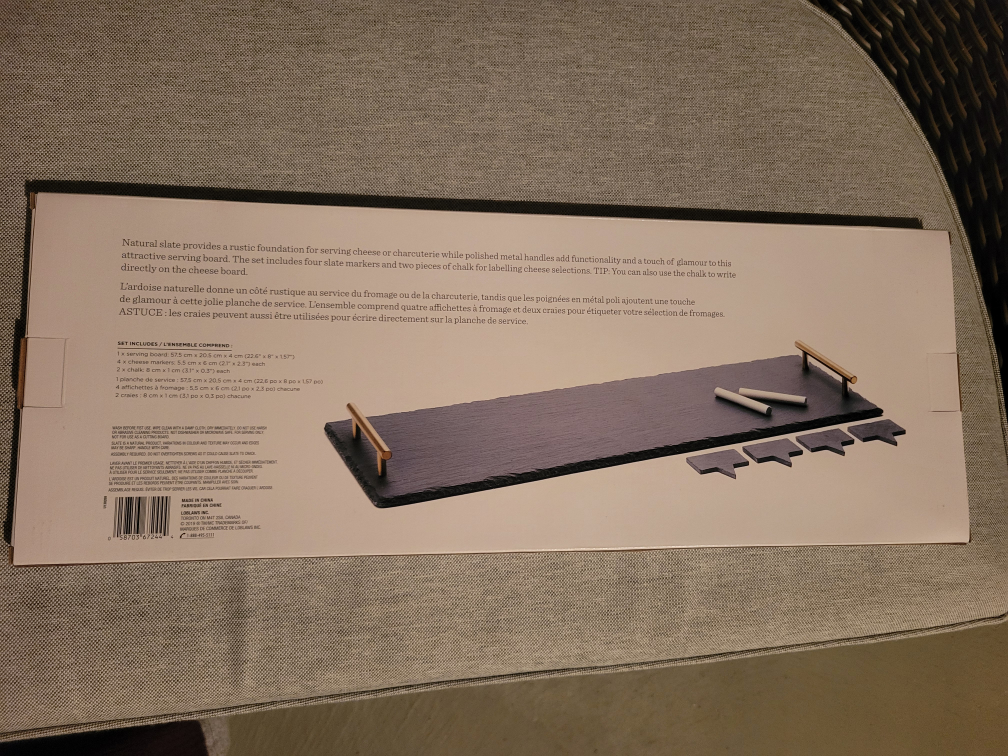 Brand New in Box- Slate Serving Board image indicator(2)