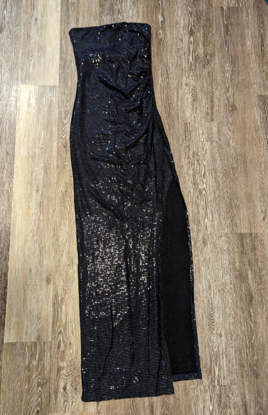 XXS Le Chateau strapless long dress gown thumbnail