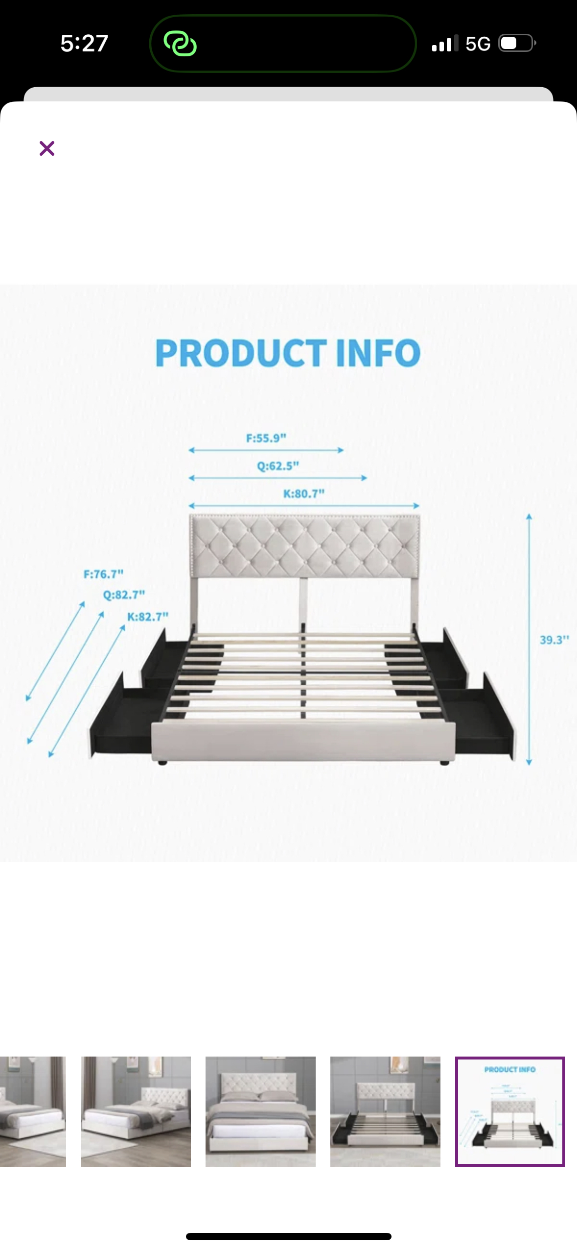 🥕 Queen size bed frame 🥕 - photo 5