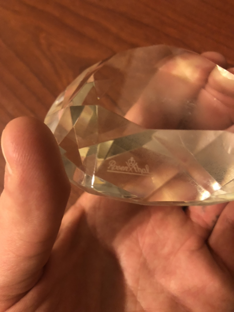 Rosenthal Crystal Heart Paperweight - photo 3