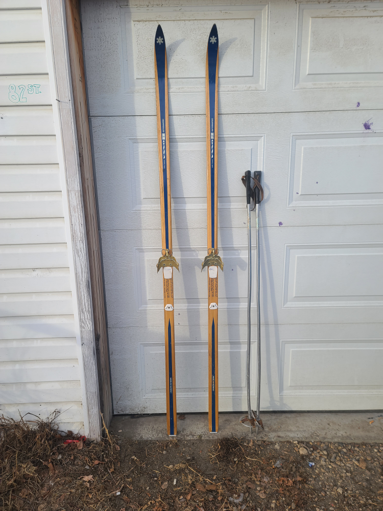 vintage 1960 cross country skis