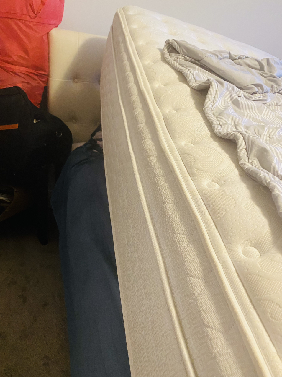 One brown Queen’s bed, bed box and mattress - photo 4