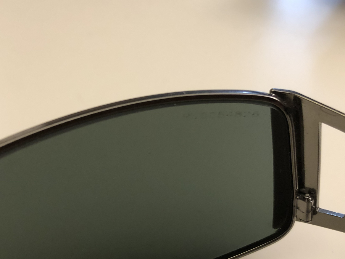 Versace Mod 2021 1001/11 Gunmetal Black Frame Vintage Sun Glass