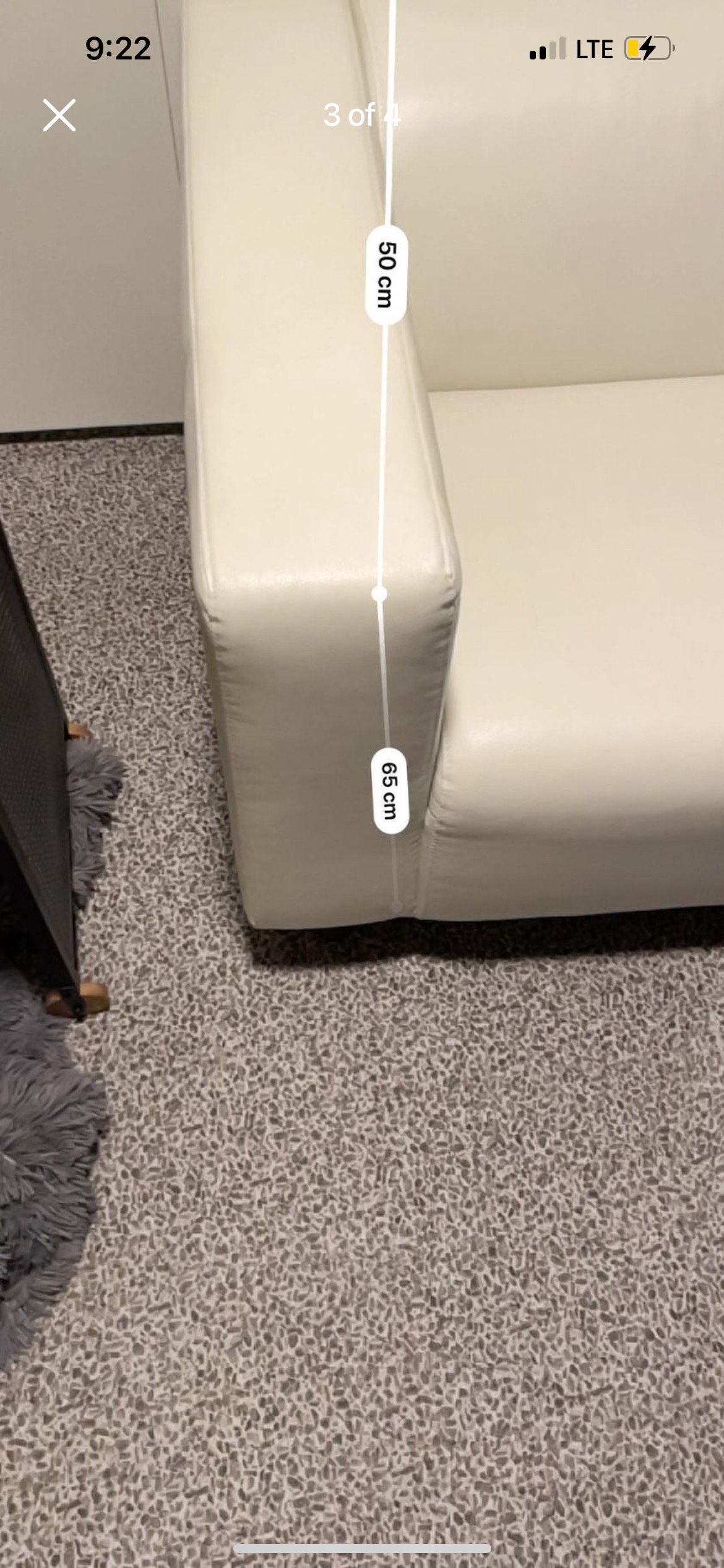 Cream sofa/couch/loveseat - photo 2