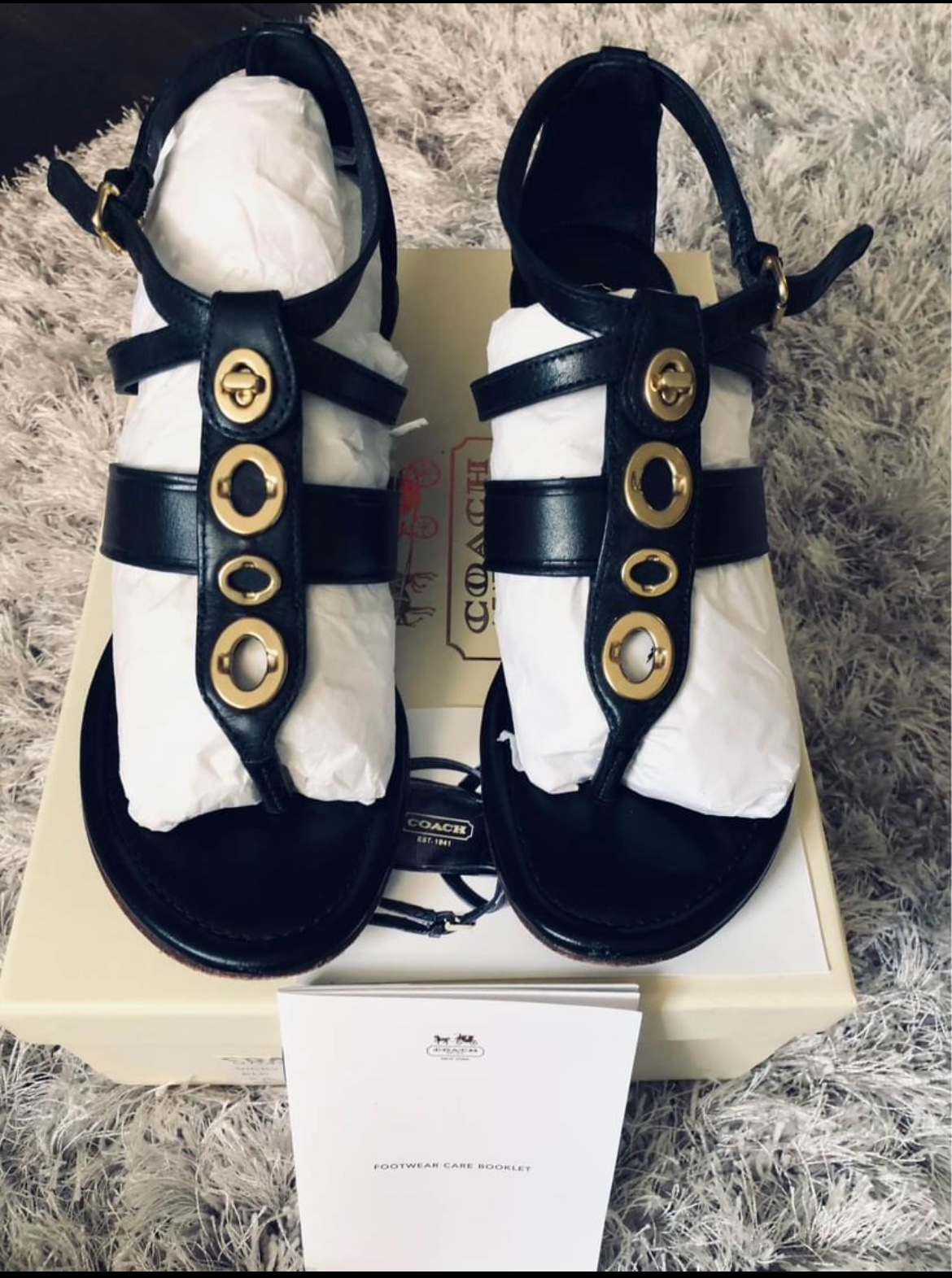 Coach gladiator sandals size 5 image indicator(6)