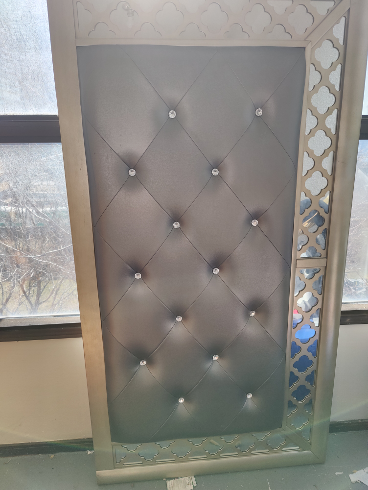 Beautiful Headboard /Leather & Mirrored 00 AA 11 pp eêqq - photo 2