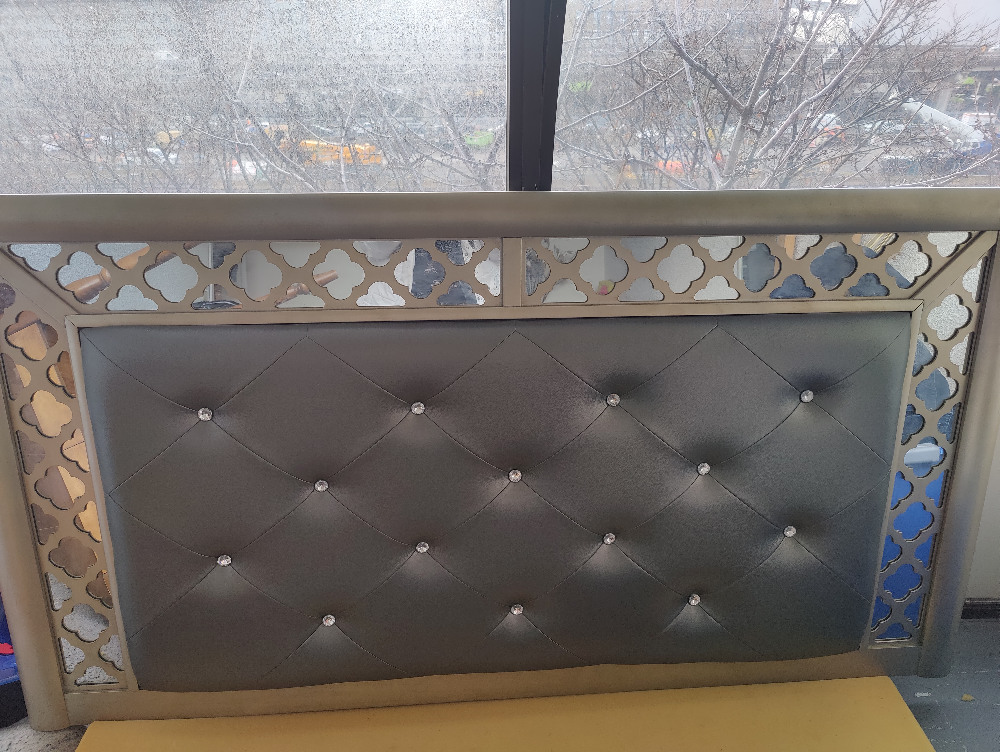 Beautiful Headboard /Leather & Mirrored 00 AA 11 pp eêqq - photo 5