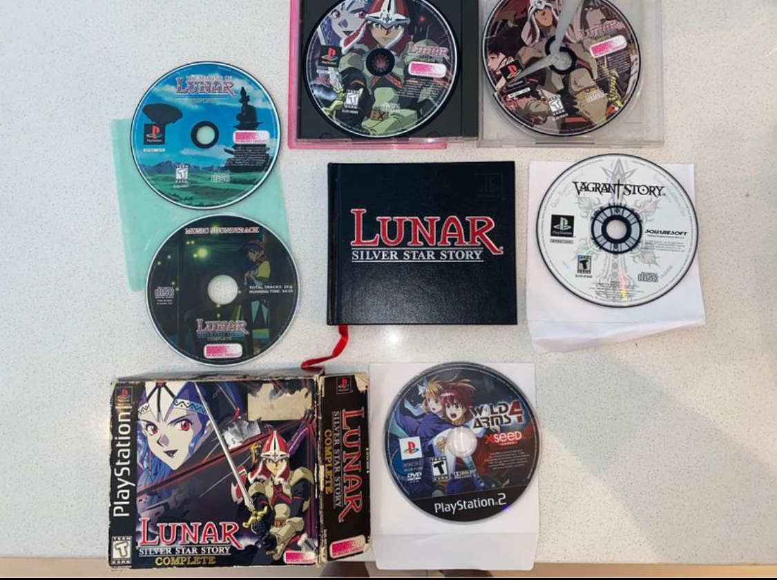 PS1 Games Vagrant Story Lunar Wild Arms 4